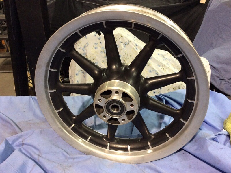 00-08 Harley Davidson FLH Touring 16 X 3 FRONT WAGON WHEEL RIM 9 SPOKE MAG FOR  43493-00