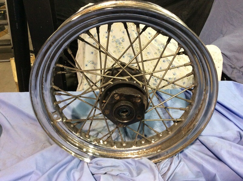 GENUINE Harley FL FX Shovelhead 16" Dual Flange Hub Wheel Rim Spokes 43086-81