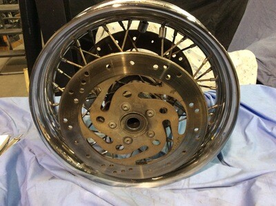 HARLEY OEM 43440-05A FRONT 16"X3" WHEEL & D/D ROTORS