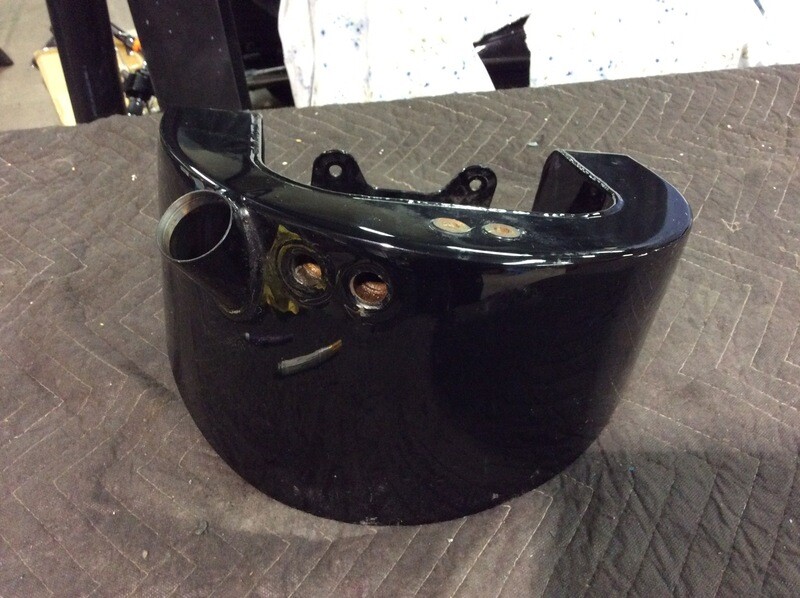 OEM HARLEY-DAVIDSON FXST FLST GLOSS BLACK HORSESHOE OIL TANK 62498-00