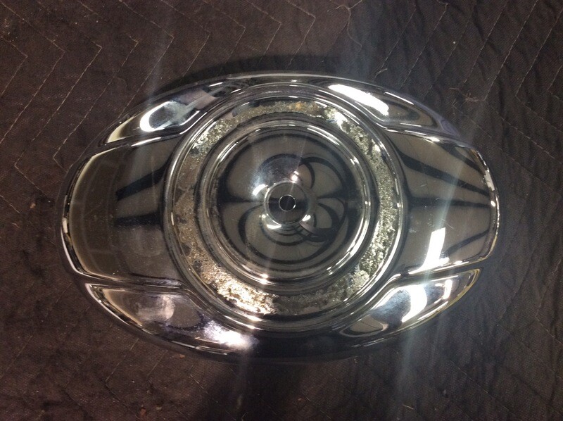 HARLEY AIR BREATHER CHROME COVER - NO INSERT