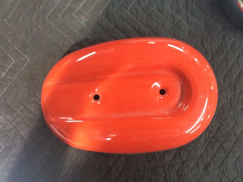 2004-LTR SPORTSTER AIR BREATHER CLEANER COVER RED 28792-10