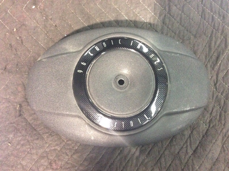 96" SOFTAIL AIR CLEANER BREATHER COVER WRINKLE BLACK