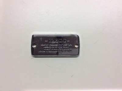 HARLEY B/T EVOLUTION REAR MASTER CYLINDER COVER