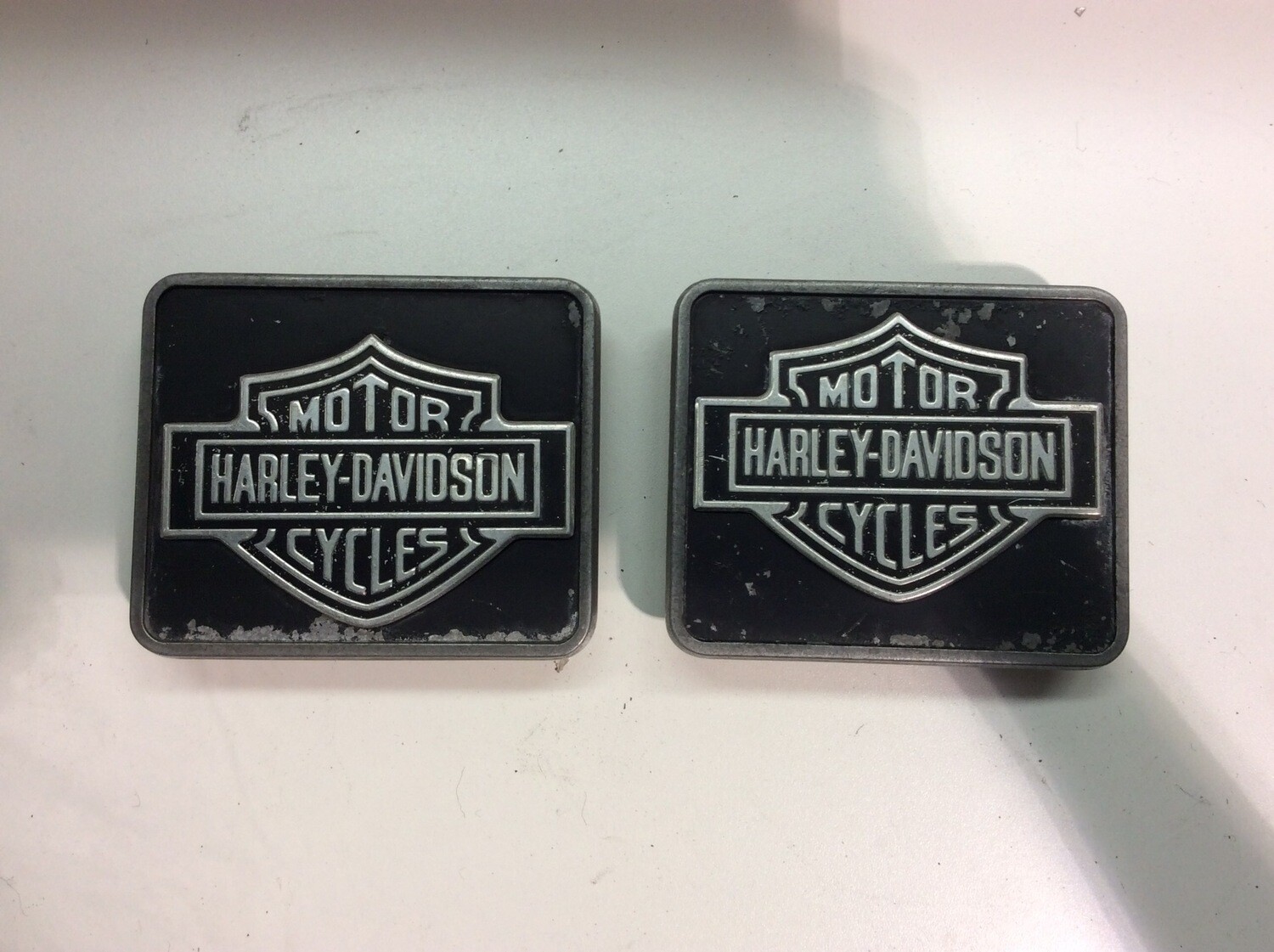 Harley Davidson Saddle Bag Badge Medallion Plates Shovelhead 90951-79 SET