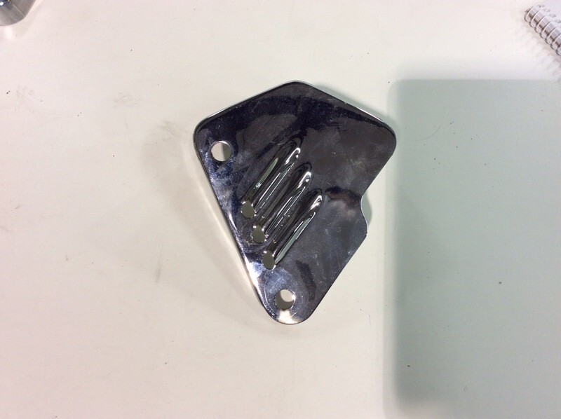 FRONT CALIPER COVER FOR HARLEY-DAVIDSON,CHROME,LOUVERED