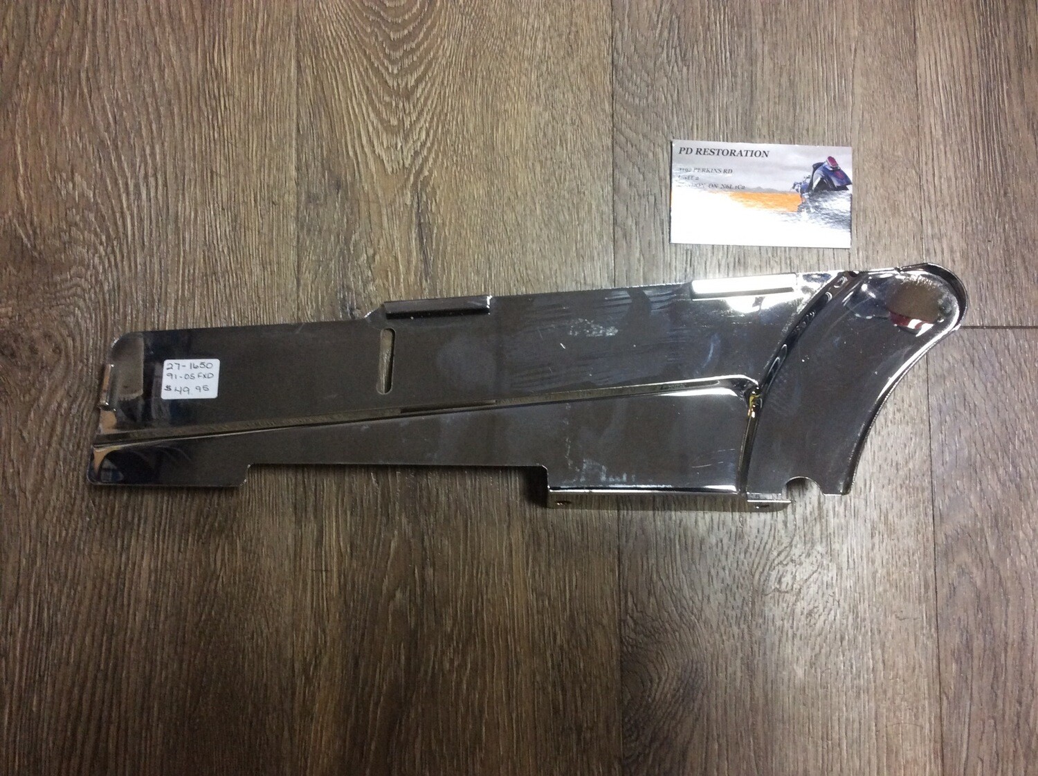 Chrome Rear Belt Guard Lower Chrome Rear Belt Guard Lower