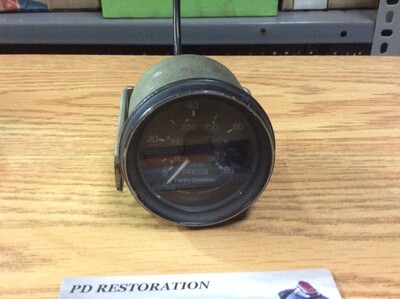 Harley Davidson OEM Stewart Warner Oil Pressure Gauge 80 - 84 FLT 75028-80A