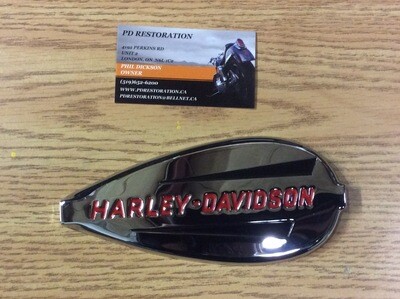 Genuine Harley Gas Tank RIGHT SIDE Emblem Badge Knucklehead 1940-1946 Chrome OEM