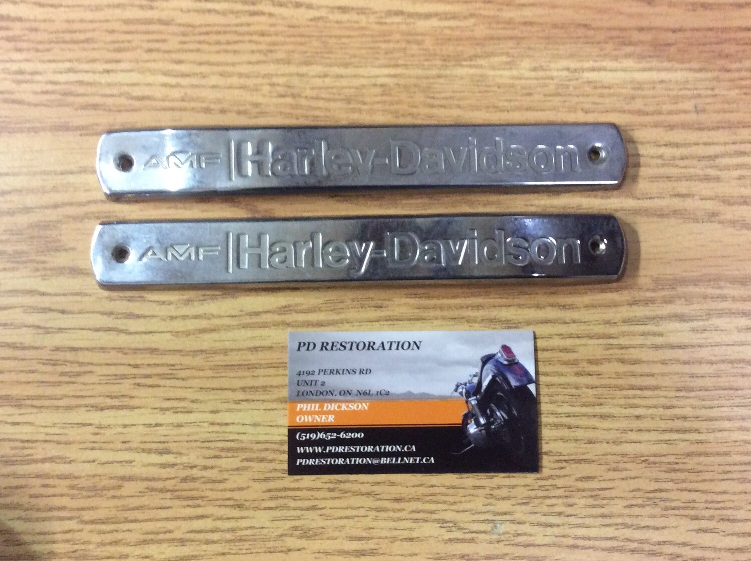 Original AMF Harley Davidson Gas Tank Badges Emblems Shovelhead