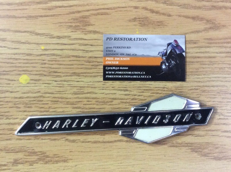 NOS HARLEY PANHEAD 1963-1965 GAS TANK EMBLEMS