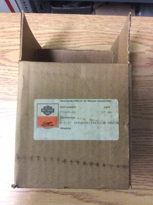 Harley-Davidson New Premium Radio Speaker 4-1/2" 77029-86B NOS