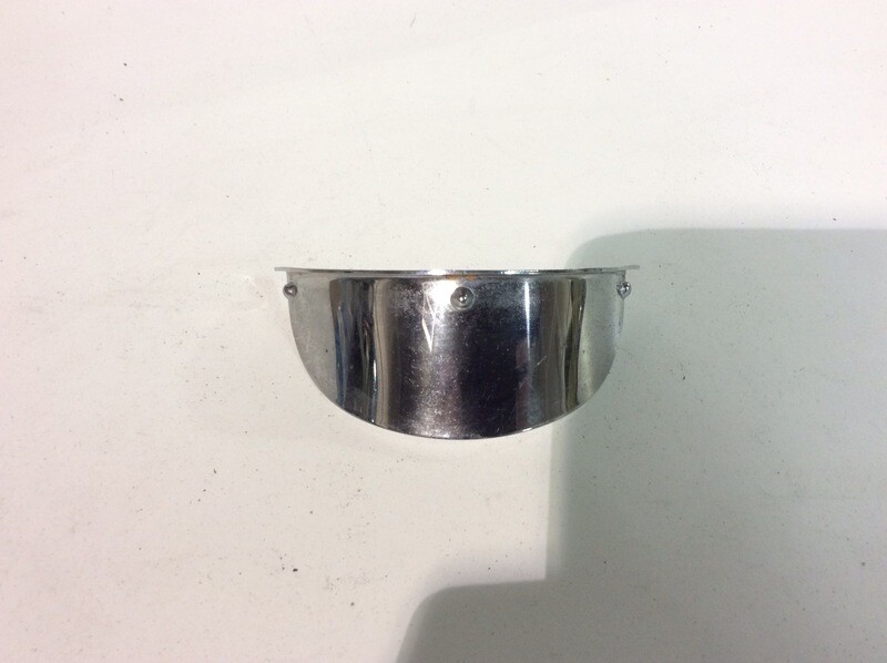 CHROME SPOT LIGHT VISOR​ 4.5 INCH WITH SPIKES