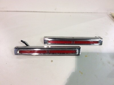 OEM HARLEY-DAVIDSON '97-05 TOUR PAK PACK SIDE MARKER LIGHTING COVERS CHROME TRIM