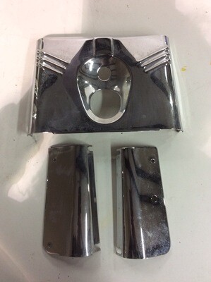 Harley Softail Chrome Fork Cover Headlight Tins