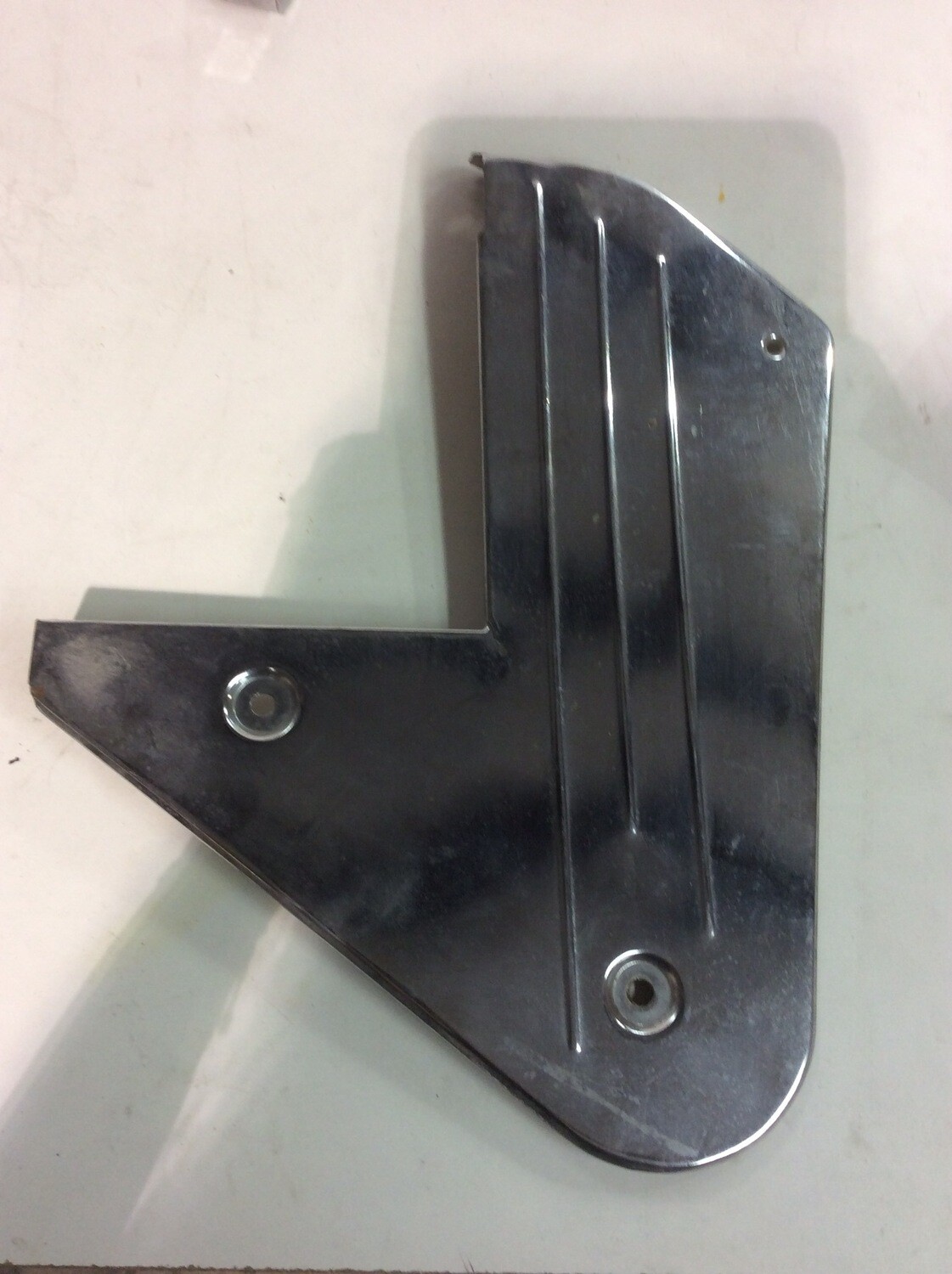 Harley Shovelhead right side chrome trim cover plate battery transmission