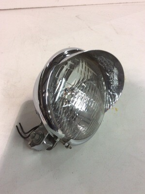 HARLEY 5-3/4" HEADLIGHT WITH BLUE LIGHT HI BEAM INDICATOR