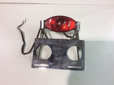 Harley Davidson LICENSE PLATE BRACKET Softail FXST Dyna FXR CAT EYE TAIL LIGHT