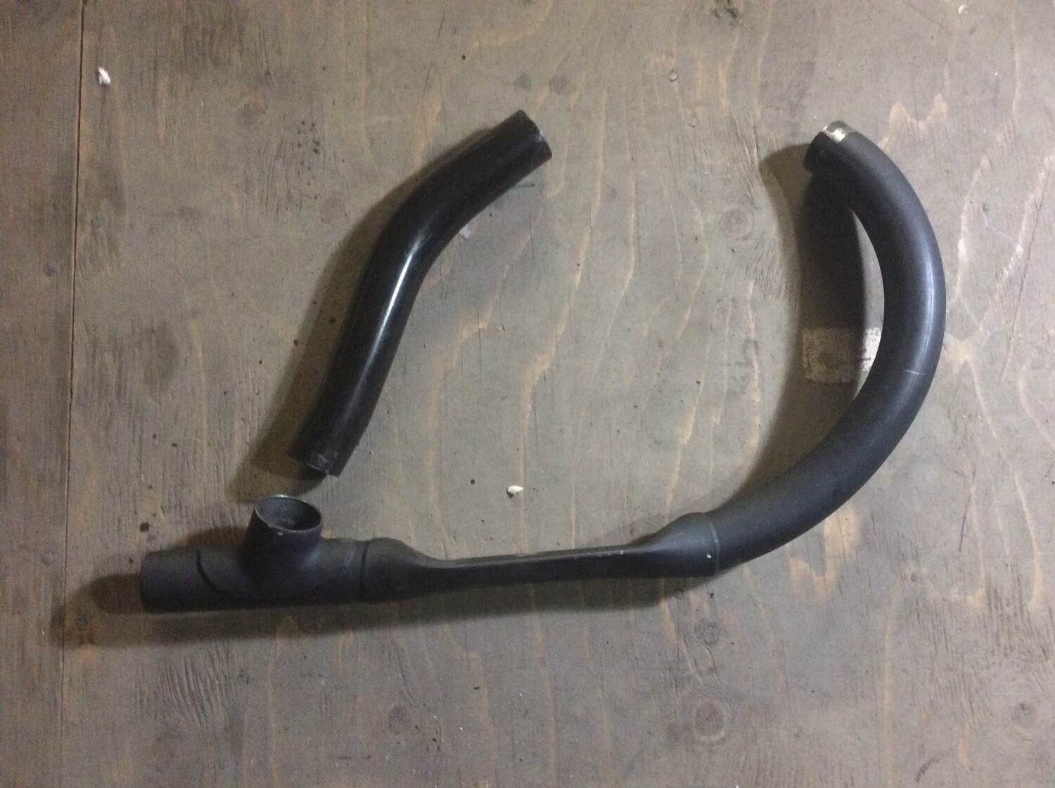 Black EXHAUST HEADER PIPE SET for 1937 - 1952 Harley 45 Solo WLA WLC Servi-Car Black EXHAUST HEADER PIPE SET for 1937 - 1952 Harley 45 Solo WLA WLC Servi-Car