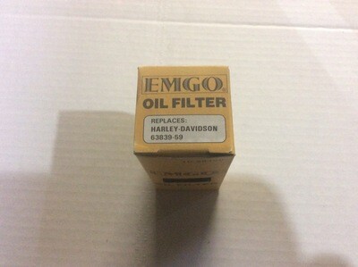 Emgo Oil Filter 10-28300 Replaces Harley Davidson 63839-59 Big Twin Shovelhead Sportster
