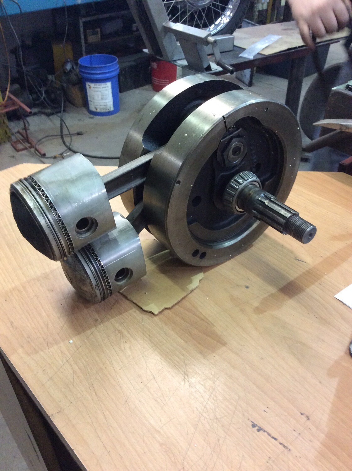 SHOVELHEAD CRANK FLYWHEEL +030 PISTONS - S&S RODS - 23945-41 - 23923-70A