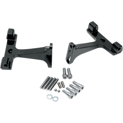 93-19 FLHT STD PASS F/BOARD MOUNTS BLK 1621-0393 Footboard Mounts