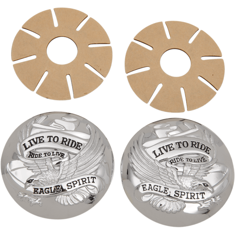 73-18 LIVE TO RIDE CHROME GAS CAP COVER PR DS390126