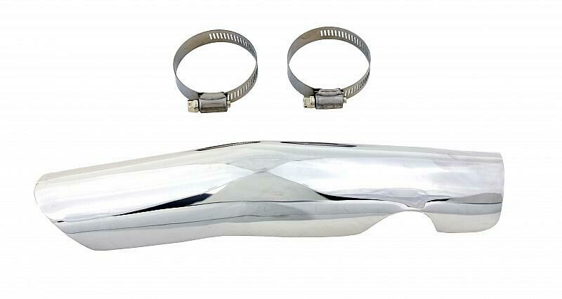CHROME REAR EXHAUST SHIELD 65563-70  SHOVELHEAD FL 70-84