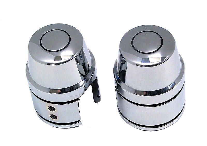 CHROME UPPER SHOCK STUD COVERS XL 91-03