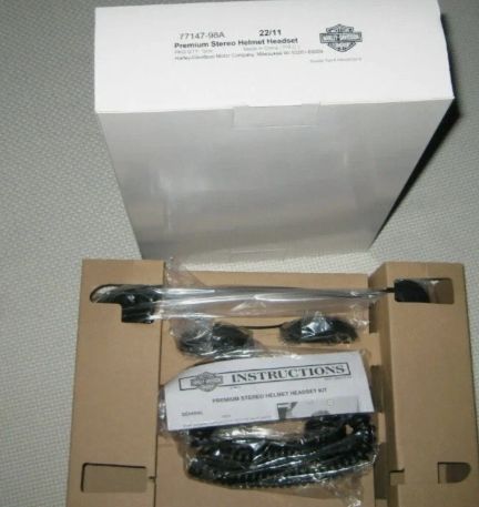 Harley Davidson Premium Stereo Wired Headset 77147-98A Microphone New In Box