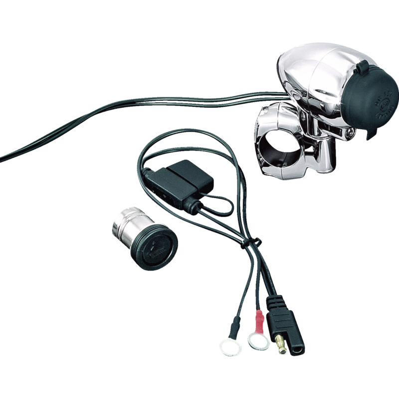 KURYAKYN HANDLEBAR ELECTRICAL POWER POINT F/1-1/4"BAR PN 1476