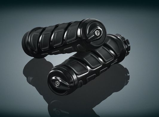 KURYAKYN 1982-17 KINETIC GRIPS, GLOSS BLACK, PN 6351