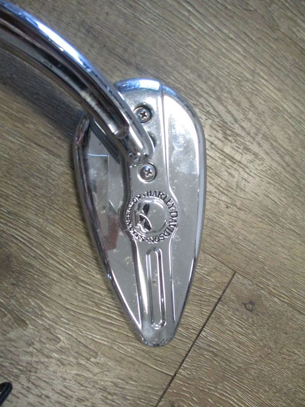 WILLIE G SKULL TEAR DROP MIRROR RIGHT SIDE