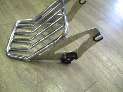 CHROME 2-UP TOURING QUICK DETACH LUGGAGE RACK GENUINE HARLEY