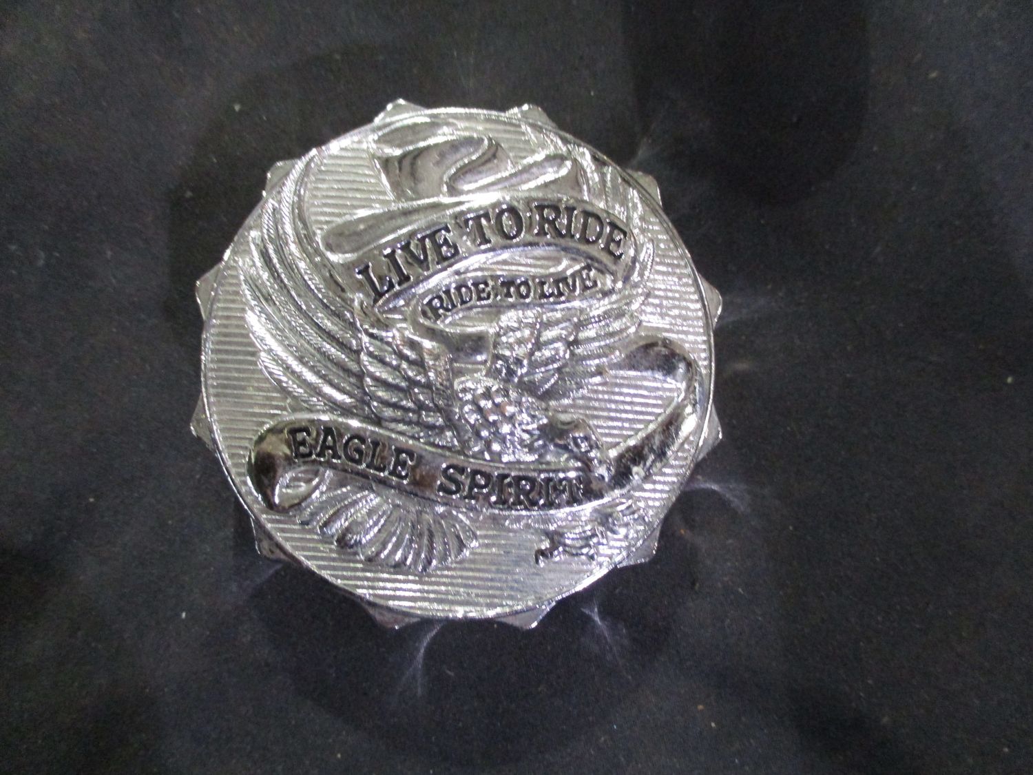 LIVE TO RIDE RIDE TO LIVE EAGLE SPIRIT SHOVELHEAD GAS CAP LIVE TO RIDE RIDE TO LIVE EAGLE SPIRIT SHOVELHEAD GAS CAP