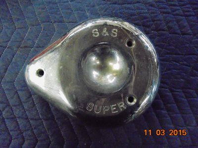 S&S Cycle Super Chrome Teardrop Air Intake Cleaner Filter Cover Harley-Davidson S&S Cycle Super Chrome Teardrop Air Intake Cleaner Filter Cover Harley-Davidson