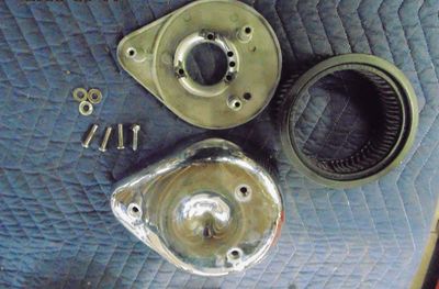 S&S STYLE AIR BREATHER CLEANER COVER AND BACKING S&S STYLE AIR BREATHER CLEANER COVER AND BACKING