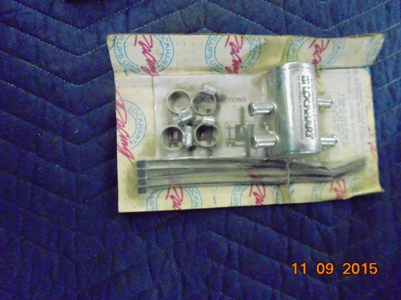 LOCKHART CHROME OIL COOLER THERMOSTAT BY-PASS VALVE Lockhart BP-180