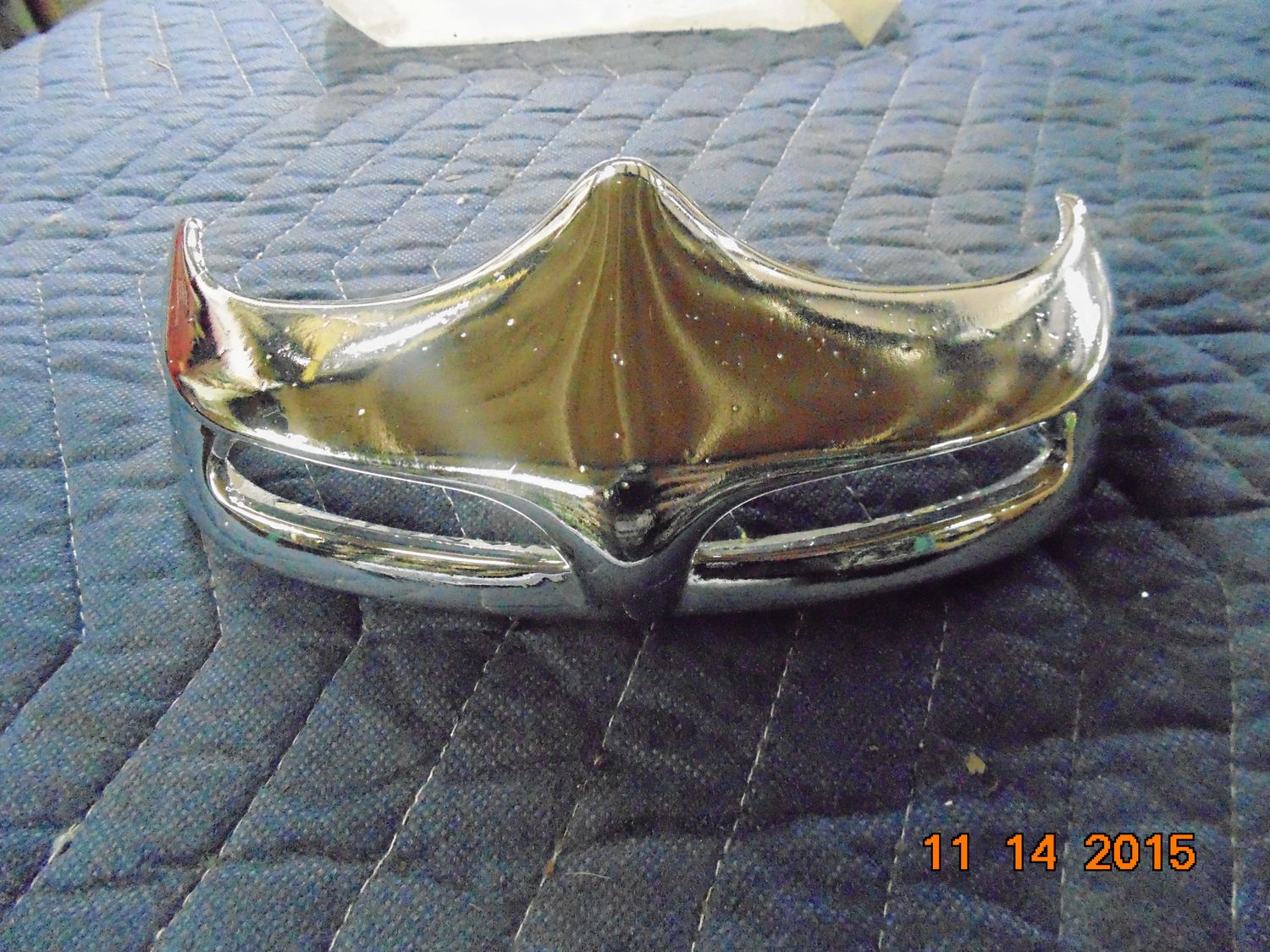 RARE Vintage Harley-Davidson Knucklehead Panhead Flathead Fender Tip - Dual Light