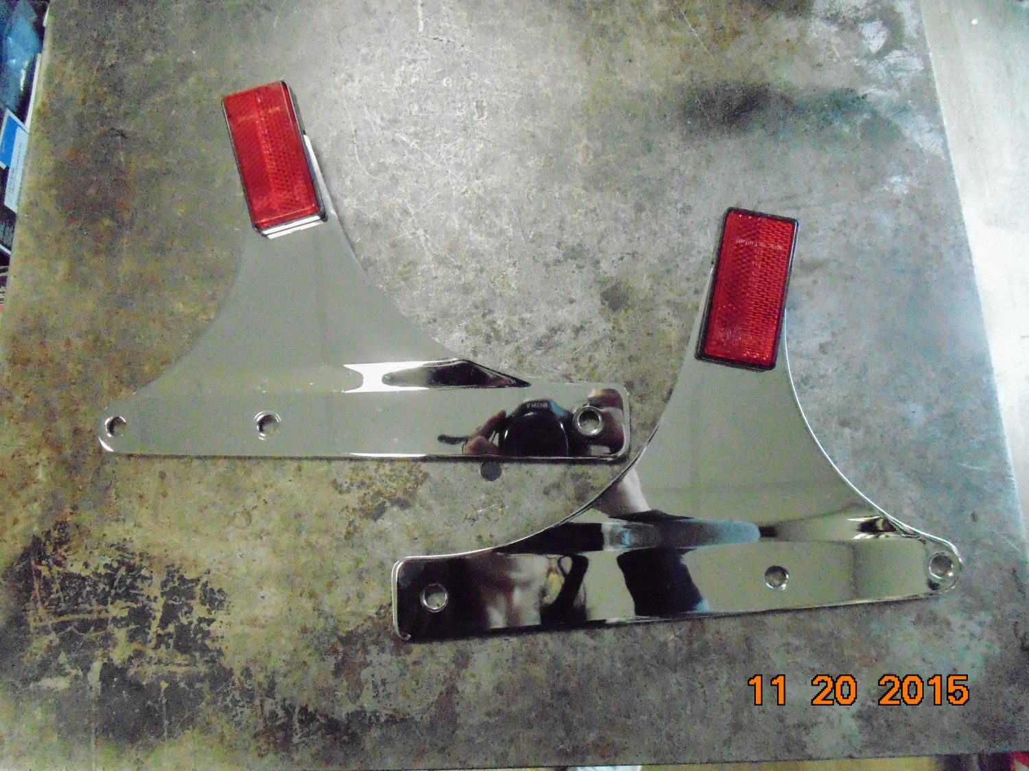 Harley-Davidson OEM '00-'17 Heritage Sissy Bar Side Plates 52788-00 & 52787-00 Harley-Davidson OEM '00-'17 Heritage Sissy Bar Side Plates 52788-00 & 52787-00