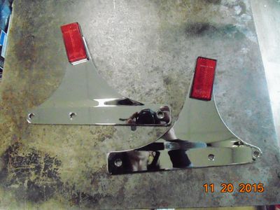 Harley-Davidson OEM '00-'17 Heritage Sissy Bar Side Plates 52788-00 & 52787-00