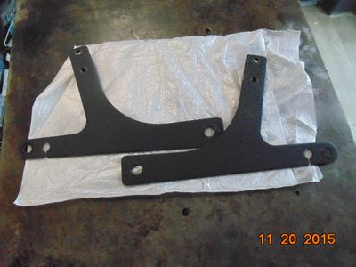 Sissy bar Side Plates Black, for Harley-Davidson Dyna 96-05