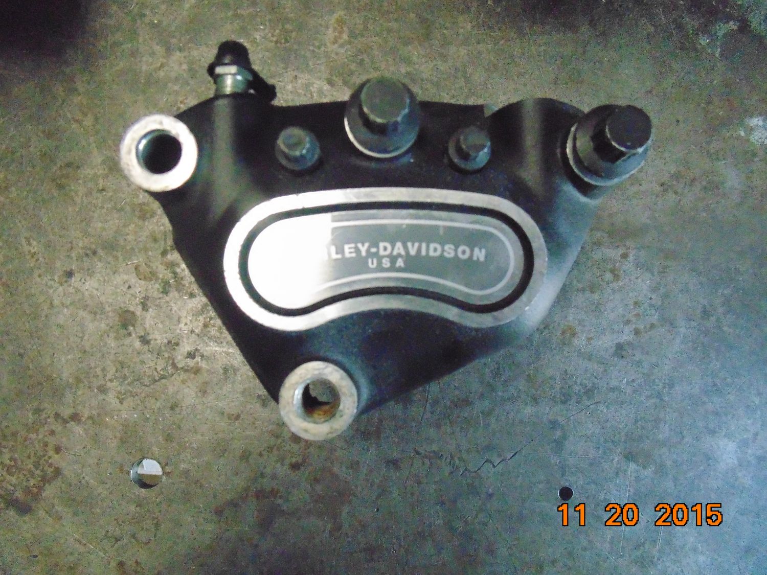 Harley 00-07 Touring Dyna Softail, HD Front Left Brake Caliper 44046-00 Harley 00-07 Touring Dyna Softail, HD Front Left Brake Caliper 44046-00