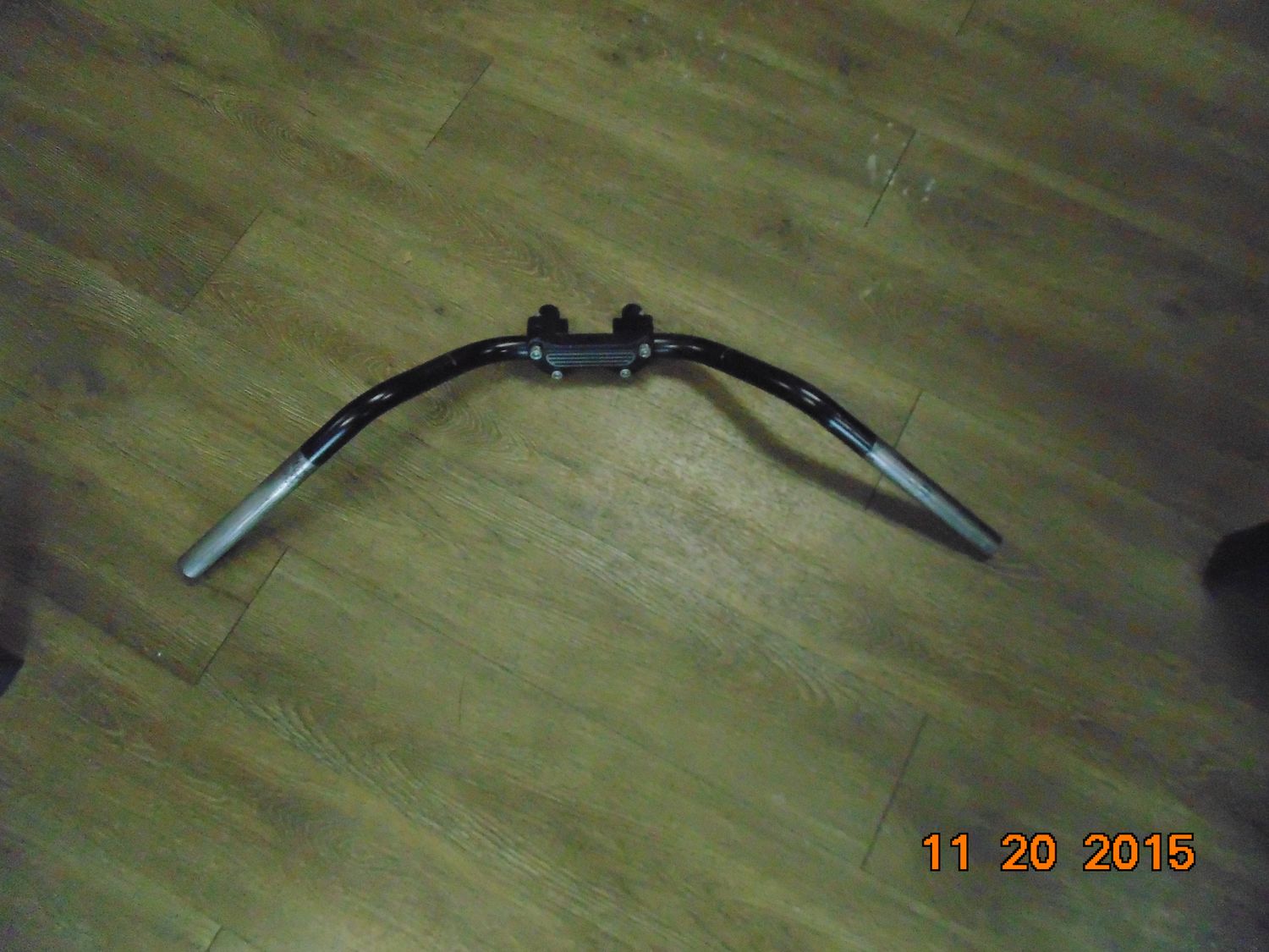 Harley OEM Black Handlebar with Risers and Top Clamp