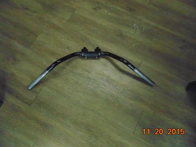 Harley OEM Black Handlebar with Risers and Top Clamp