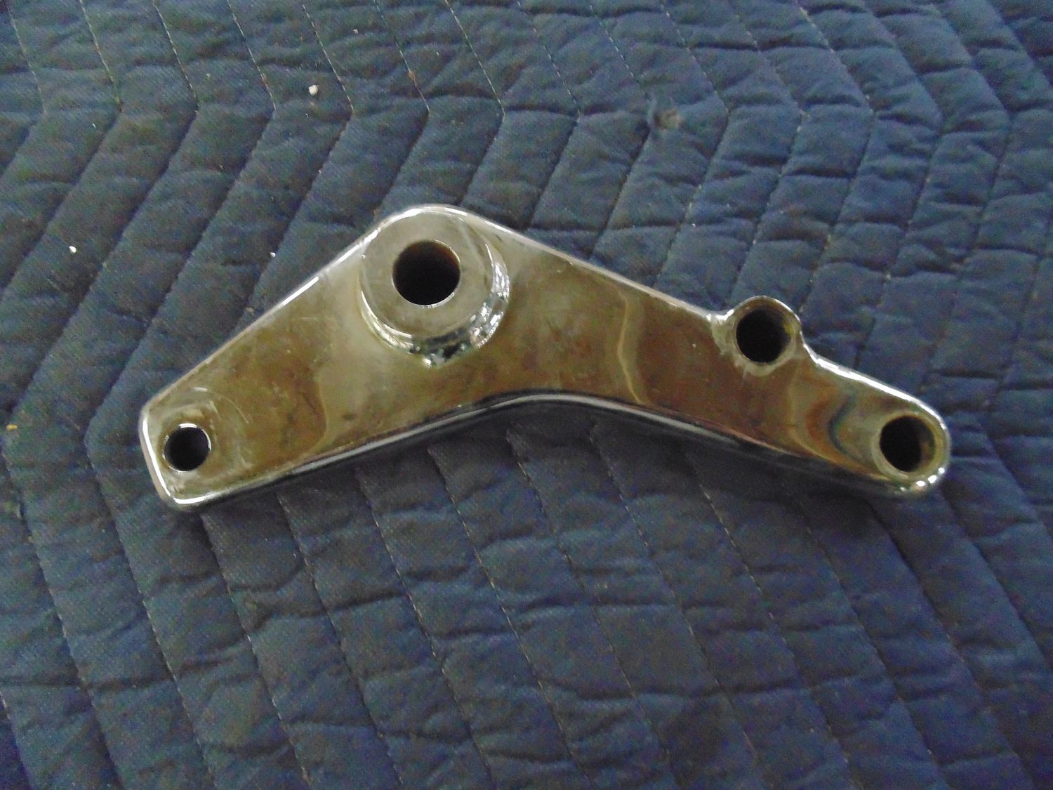 Chrome Rear Brake Caliper Mount Bracket For 73-80 Harley Davidson FL FX 44166-73