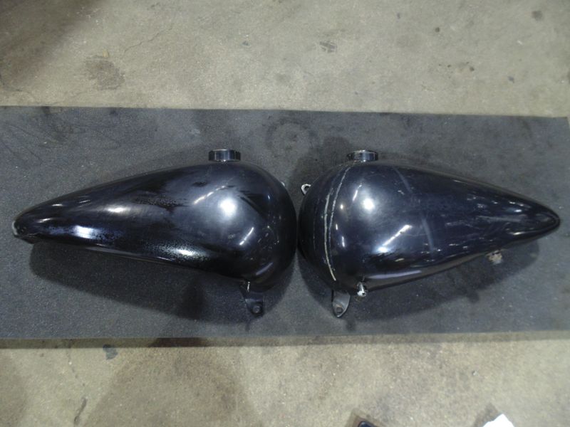 Genuine Harley Shovel 3.5 Gallon Split Gas Tank Shovelhead Panhead Shovel Chopper Black