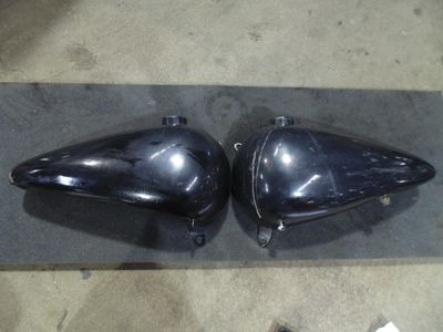 Genuine Harley Shovel 3.5 Gallon Split Gas Tank Shovelhead Panhead Shovel Chopper Black