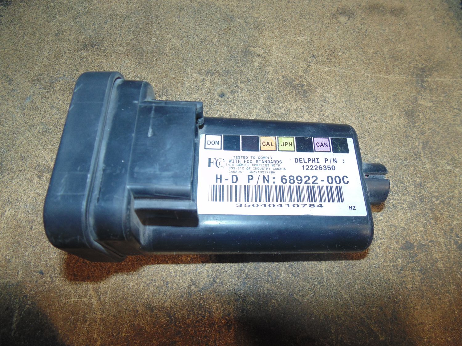 Harley Touring Dyna & Sportster Turn Signal Security System Module 68922-00C