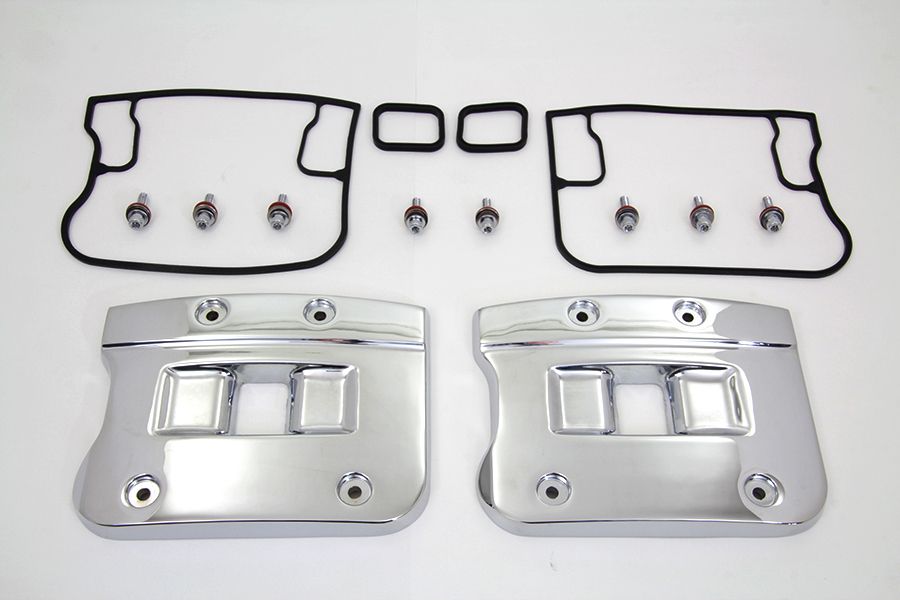 Top Rocker Box Cover Set Chrome V-TWIN - HARLEY DAVIDSON - 17524-91